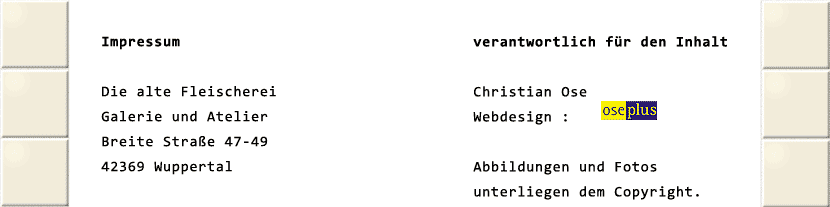 Impressum und Webdesign