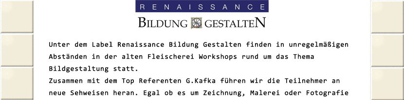 Renaissance Bildung Gestalten